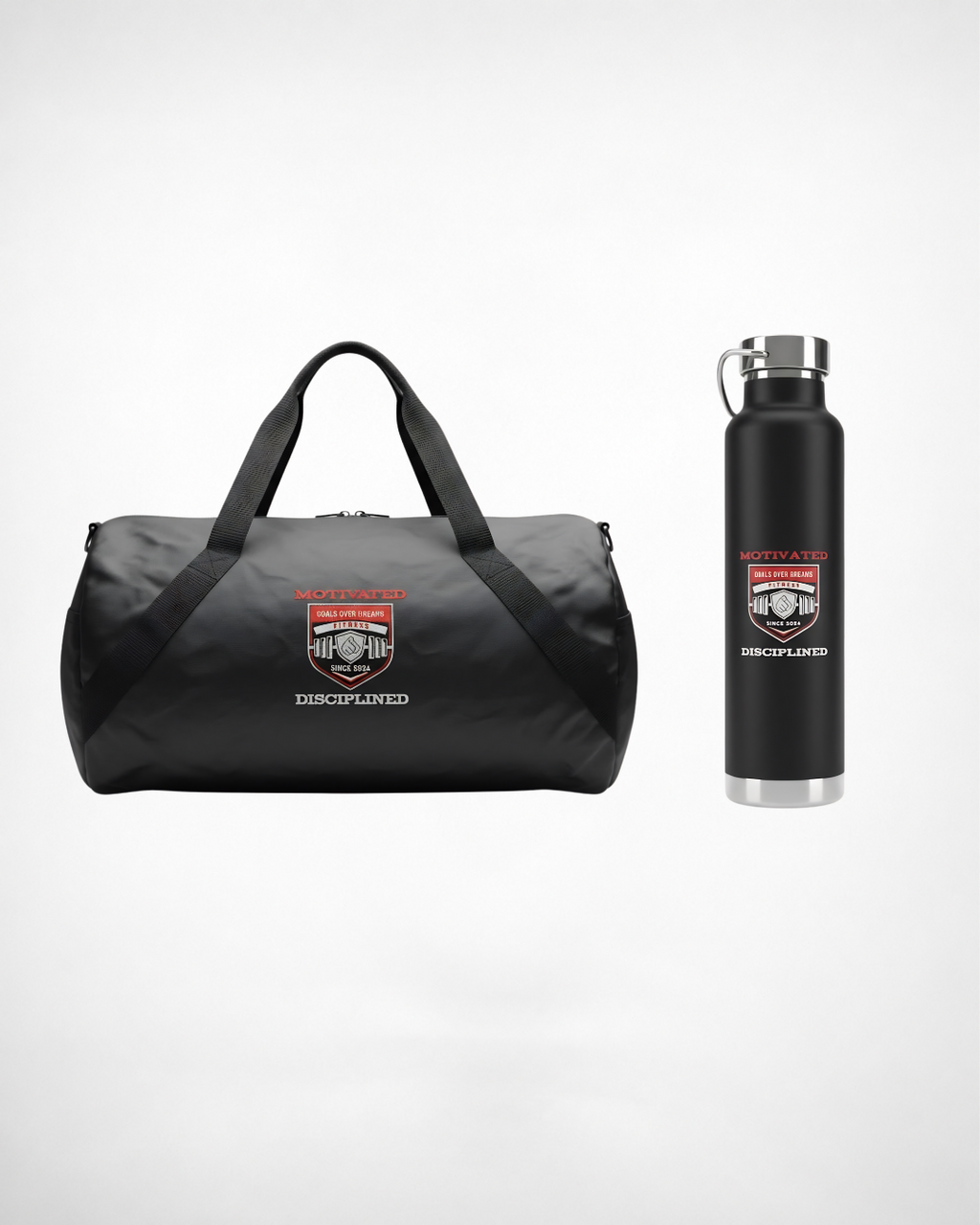 Men’s Gym Bag & Water Bottle
