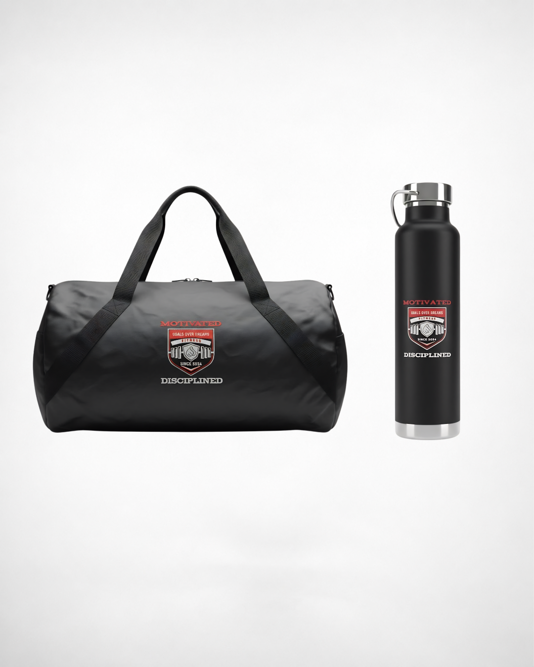 Men’s Gym Bag & Water Bottle