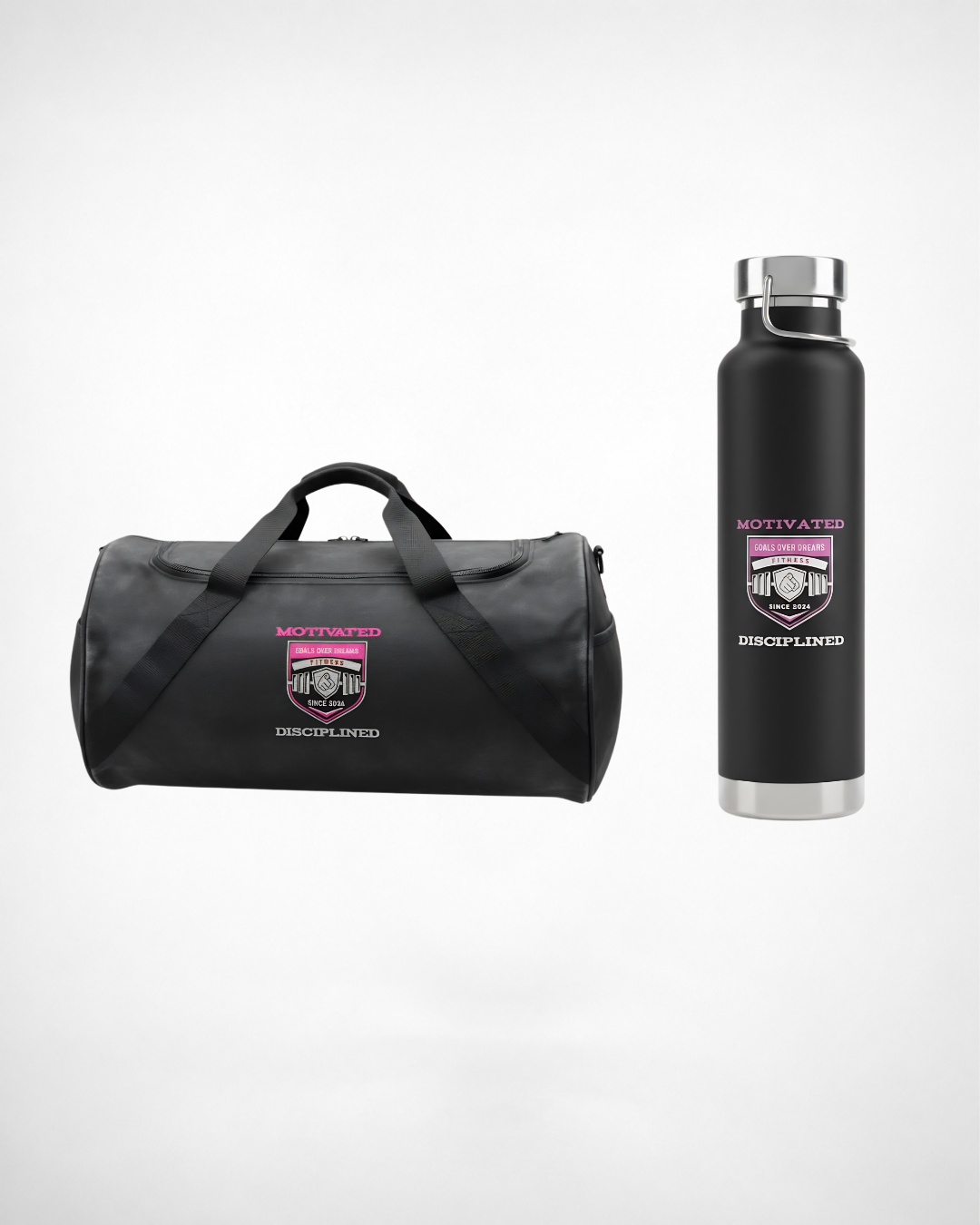 Women’s Gym Bag & Water Bottle